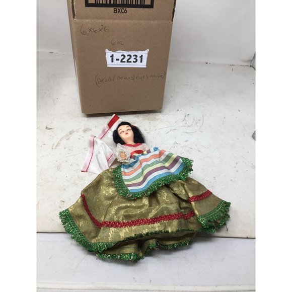 Vintage 1960s Storybook International Collectible Cultural Doll with Black Hair, - Picture 8 of 8